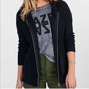 UNIF x Urban Outfitters long waffleknit hoodie